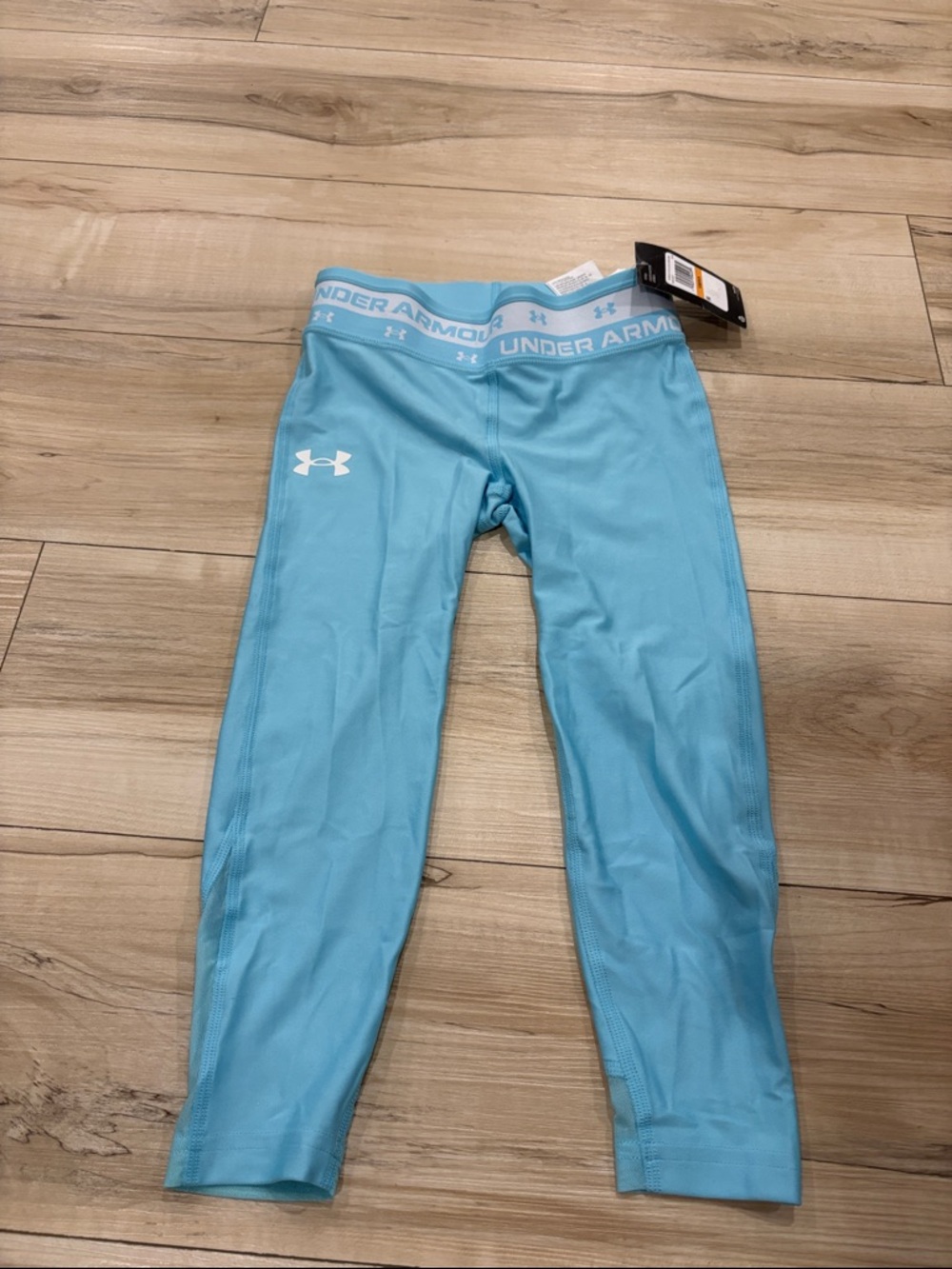 BNWT Under Armour Girls Fitted Tights Size YSM